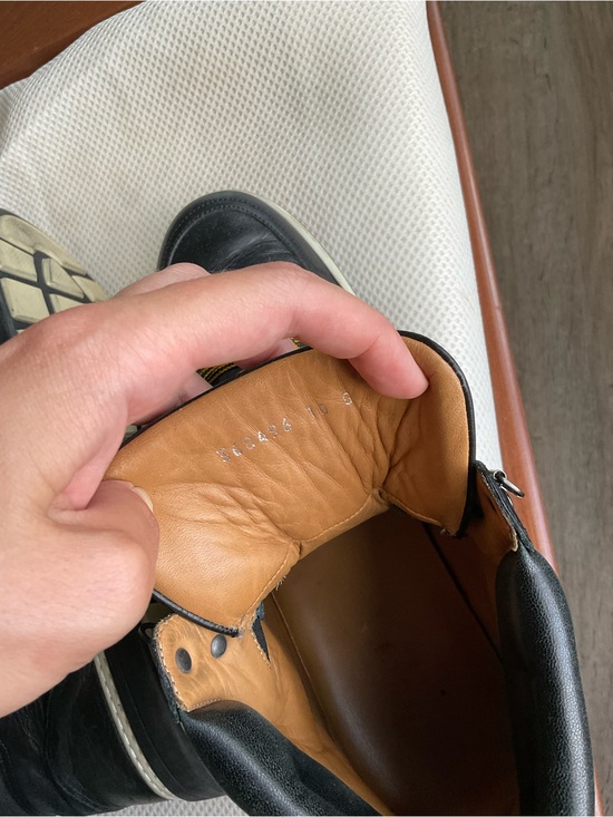 Gucci Black Leather High-Top Boots with Yellow Accents main image 7
